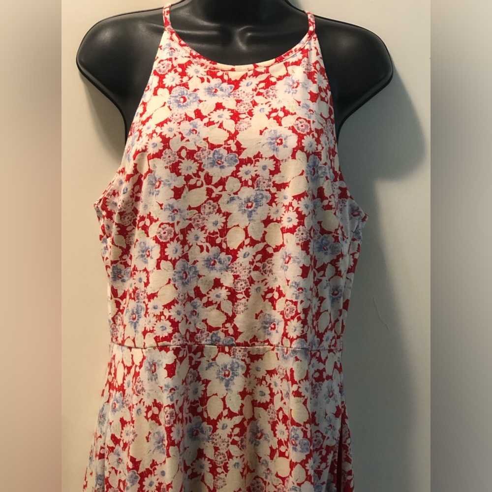 CHAPS FLORAL MAXI. Sz L - Picture 3 of 9